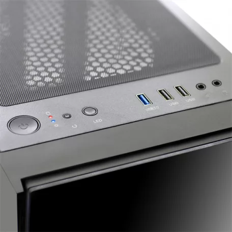 Spirit of Gamer Számítógépház - GHOST III RGB (fekete, ablakos, 4x12cm ventilátor, ATX, mATX, 2xUSB3.0, 1xUSB2.0)