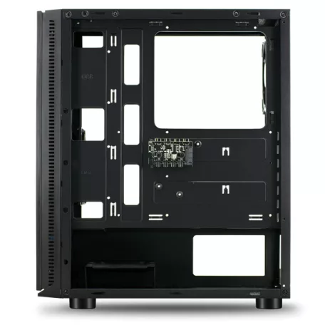 Spirit of Gamer Számítógépház - GHOST III RGB (fekete, ablakos, 4x12cm ventilátor, ATX, mATX, 2xUSB3.0, 1xUSB2.0)
