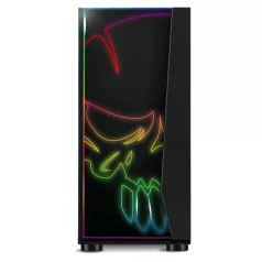   Spirit of Gamer Számítógépház - GHOST ONE RGB (fekete, ablakos, 2x12cm ventilátor, ATX, mATX, 2xUSB3.0, 1xUSB2.0)