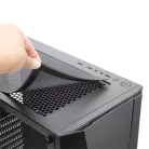 Spirit of Gamer Számítógépház - Rogue V RGB (fekete, ablakos, 2x12cm ventilátor, alsó táp,  ATX, 1xUSB3.0, 2xUSB2.0)