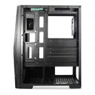 Spirit of Gamer Számítógépház - Rogue V RGB (fekete, ablakos, 2x12cm ventilátor, alsó táp,  ATX, 1xUSB3.0, 2xUSB2.0)