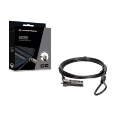   Conceptronic Notebook Kábelzár - CUSTODIO01BS  (Számzáras, Standard Lock Slot, 1,8m)
