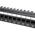 Equip Patch panel - 135425 (24 port, Cat6, árnyékolatlan, fekete)