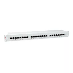   Equip Patch Panel - 326325 (24 port, Cat6, 1U, árnyékolt, szürke)