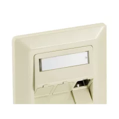  Equip Keystone Fali aljzat - 760304 (3 port, Cat6, UTP, fehér)