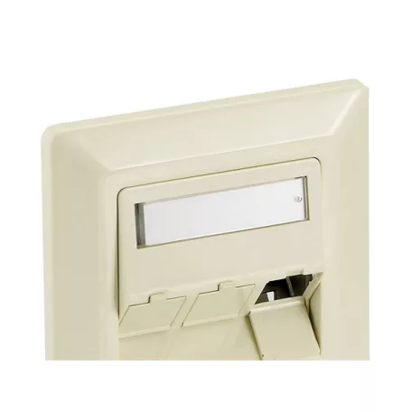 Equip Keystone Fali aljzat - 760304 (3 port, Cat6, UTP, fehér)