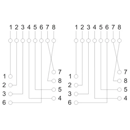 VEZ Fali aljzat - 05385 (Cat5e, UTP, 2xRJ45, árnyékolatlan, fehér)