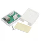 VEZ Fali aljzat - 05396 (Cat5e, FTP, RJ45, árnyékolt, fehér)