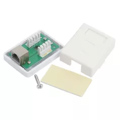   VEZ Fali aljzat - 05396 (Cat5e, FTP, RJ45, árnyékolt, fehér)