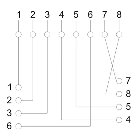 VEZ Fali aljzat - 05396 (Cat5e, FTP, RJ45, árnyékolt, fehér)