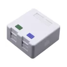 Walisec Keystone fali aljzat - FP-SB01-2 (2 port, Cat5e/Cat6/Cat6A, árnyékolatlan, fehér)