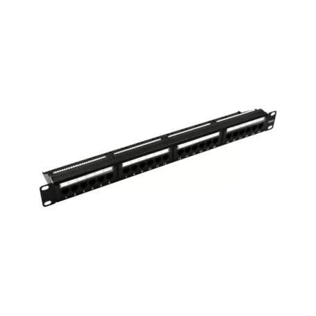 Walisec patch panel - PP-P6U2401 (24 port, Cat6, 1U, árnyékolatlan, fekete)