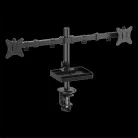 Advance Monitor Asztali konzol - XTENDMOUNTS Dual (17-32", Max.: 2x9kg, dönthető, forgatható, fekete)