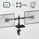 Advance Monitor Asztali konzol - XTENDMOUNTS Dual (17-32", Max.: 2x9kg, dönthető, forgatható, fekete)