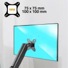 Advance Monitor Asztali konzol - MEGAMOUNT Single (17-32", Max.: 9kg, dönthető, forgatható, fekete)