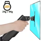 Advance Monitor Asztali konzol - MEGAMOUNT Single (17-32", Max.: 9kg, dönthető, forgatható, fekete)