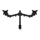 Endorfy Monitor Asztali konzol - Atlas Double (VESA, 13"-27", 2 monitor, forgatható, dönthető, Max.2x8kg, fekete)