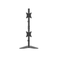   Equip Monitor Asztali állvány - 650128 (17"-32", 2 monitor, dönthető, forgatható, állítható magasság, Max.:2x9kg,fekete)