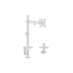   Equip Monitor Asztali konzol - 650166 (17"-32", 1 monitor, dönthető, forgatható, állítható magasság, Max.: 9kg, fehér)