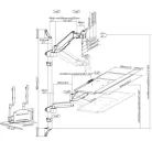 Equip Munkaállomás fali konzol - 650170 (17"-32", 1 monitor, dönthető, forgatható, Max.: 8kg, fekete)