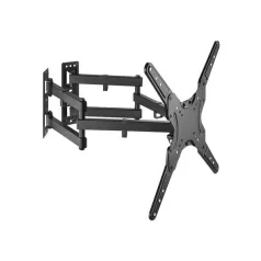   Equip TV Fali sarok konzol - 650328 (23"-55", Max.: 45kg, dönthető, forgatható, sarokba szerelhető, fekete)