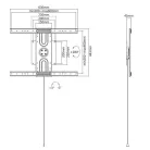 Equip TV Fali konzol - 650331 (37"-80", Max.: 35kg, álló vagy fekvő tájolás, fekete)