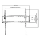 Equip TV Fali konzol - 650334 (37"-70", Max.: 35kg, dönthető, fekete)