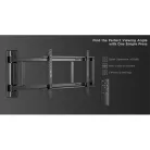 Equip TV Fali konzol - 650336 (32"-75", motoros, Max.: 50kg, fekete)