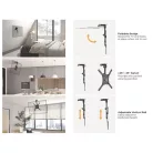 Equip TV Mennyezeti konzol - 650375 (23"-55", dönthető, Max.: 20kg, fekete)