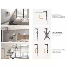   Equip TV Mennyezeti konzol - 650375 (23"-55", dönthető, Max.: 20kg, fekete)