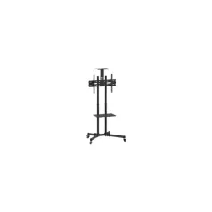   Equip TV/Monitor állvány - 650603 (37"-70" álló, dönthető, állítható magasság, Max.:50kg, fekete/szürke)