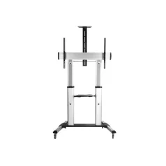   Equip TV állvány - 650605 (60"-100" álló, dönthető, állítható magasság, gurulós, Max.:100kg, fekete/ezüst)