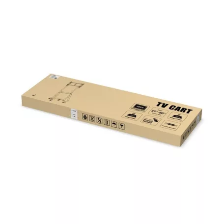 Equip TV állvány - 650608 (37"-80" álló, gurulós, Max.:80kg, fekete)