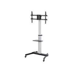   Equip TV állvány - 650630 (37"-86" álló, gurulós, forgatható 90°, dönthető, Max.:50kg, fekete)