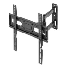 Manhattan TV állvány - Fali, dönthető, forgatható, szintezhető, TV állvány Fekete (max.VESA:400x400)(32"-55"-ig)