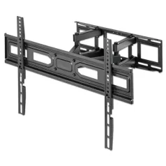   Manhattan TV állvány - Fali, dönthető, forgatható, szintezhető, TV állvány Fekete (max.VESA:600x400)(37"-80"-ig)