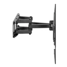 Manhattan TV állvány - Fali, dönthető, forgatható, szintezhető, TV állvány Fekete (max.VESA:600x400)(37"-80"-ig)
