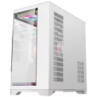 Rampage Számítógépház - NOVA (fehér; üveg; ATX; 9,17" TFT kijelző, 7x120mm RGB, 1xUSB3.0 + 1xUSB2.0)