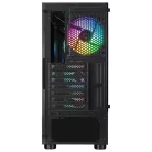 Rampage Számítógépház - SHIVA  (fekete; ablakos; ATX, alsó táp, 4x120mm LED)