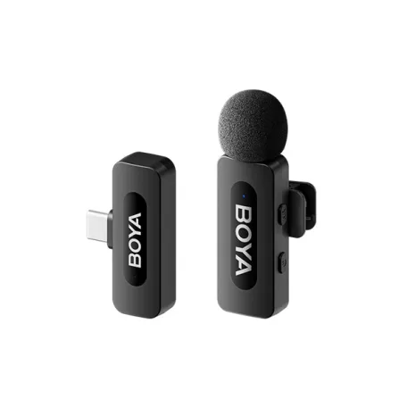 BOYA Mikrofon - BY-V10 V2.0 (Vezeték nélküli, fekete, USB-C)