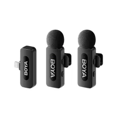   BOYA Mikrofon - BY-V2 V2.0 (Vezeték nélküli, fekete, Lightning)