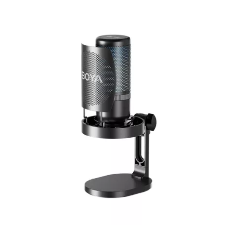 BOYA Mikrofon - K3-02 (USB, állvány, LED, fekete)