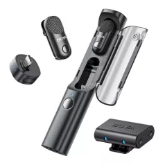   BOYA Mikrofon - Magic-03 (Vezeték nélküli, fekete, 2TX+2RX, USB-C, 3,5mm)