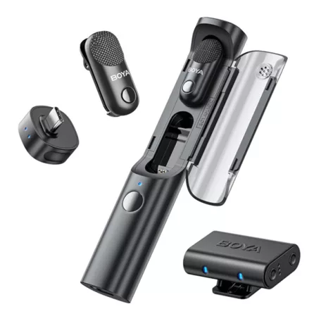BOYA Mikrofon - Magic-03 (Vezeték nélküli, fekete, 2TX+2RX, USB-C, 3,5mm)