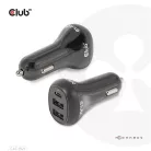 Club 3D Autós Töltő - CAC-1921 (36W, 2x USB-A, 1x USB-C, 12-24V, QC3.0)