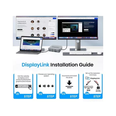 Conceptronic Notebook Dokkoló - DONN25G (USB-C to HDMI/DP/USB-C PD/USB-A/SD/TF/RJ45/Audio)