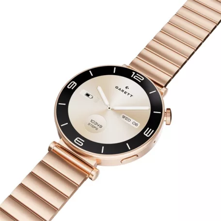 GARETT Női Okosóra - Rose Gold Tömör acél