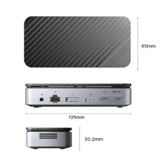   Orico Notebook Dokkoló - M2P11-BK (Bemenet: USB-C, Kimenet: HDMI/DP/USB-A+C/RJ45/M.2/PD100W, sötétszürke)