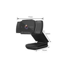   Conceptronic Webkamera - AMDIS02B (2592x1944 képpont, Auto-fókusz, 30 FPS, USB 2.0, univerzális csipesz, mikrofon)
