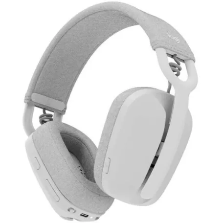 Logitech Fejhallgató - Zone Vibe 100 (Vezeték nélküli, Bluetooth, hangerőszabályzó, fehér)
